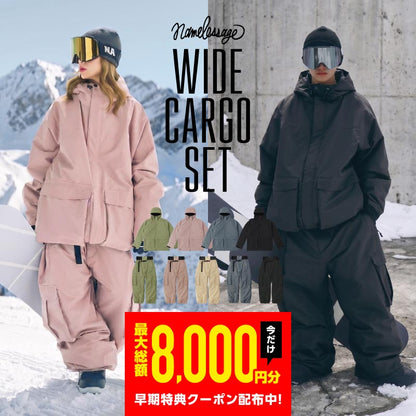 Drizzler Top and Bottom Set Snowboard Wear Men's Women's namelessage NS-39SET 
