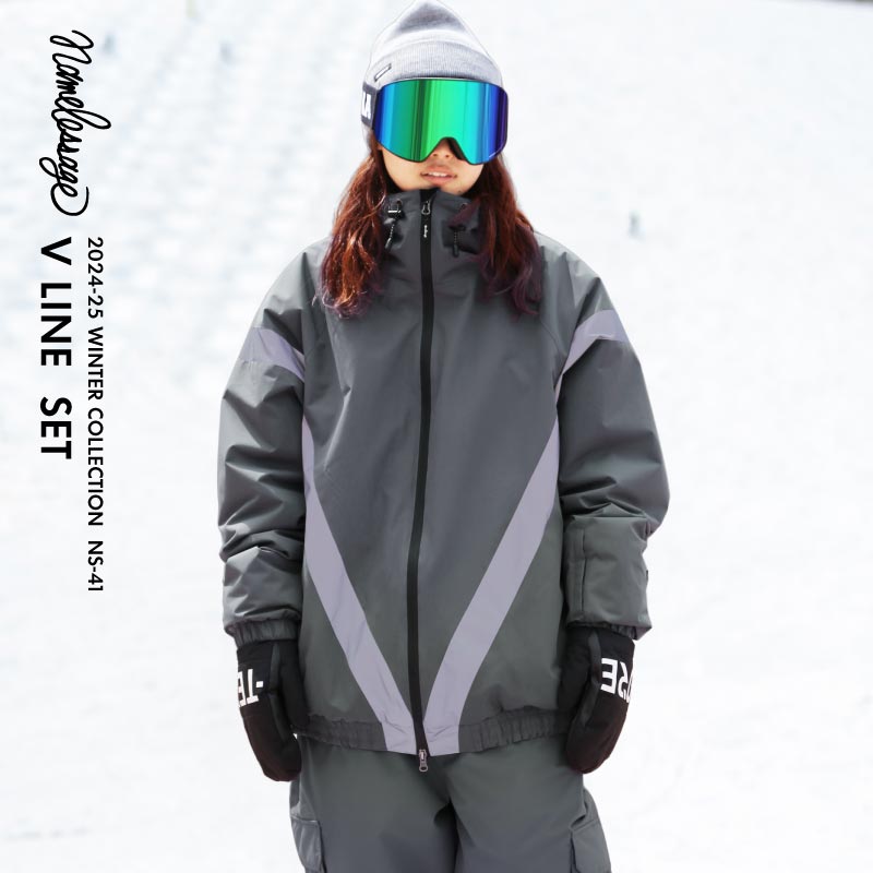 Drizzler Top and Bottom Set Snowboard Wear Men's Women's namelessage NS-39SET 