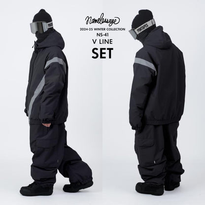 Drizzler Top and Bottom Set Snowboard Wear Men's Women's namelessage NS-39SET 