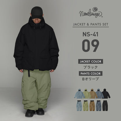 드리즐러 상하 세트 스노우 보드웨어 남성 여성 namelessage NS-39SET 