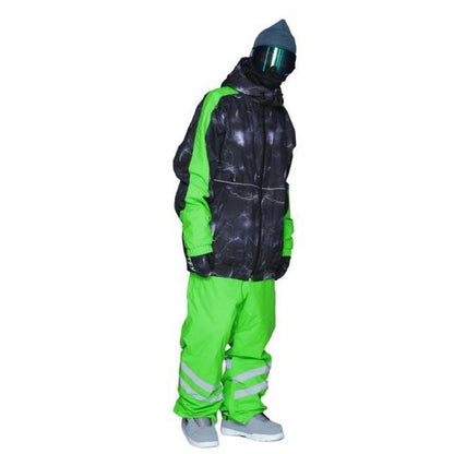 Reflector big style dolman top and bottom set snowboard wear men's women's namelessage NS-35SET 