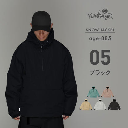 아노락 재킷 스노보드웨어 맨즈 레이디스 namelessage age-828 스노보-선생님 착용