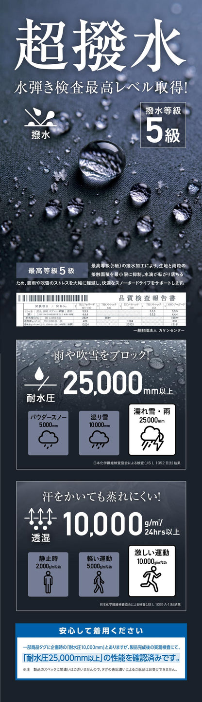 [新作予約 納期10月下旬 早期特典付き]  スノーボードウェア メンズ レディース ビブパンツ 上下セット ベンチレーション付き ワイドシルエット 中綿入り 防寒 撥水 防風 26-27モデル namelessage/ネームレスエイジ NS-45