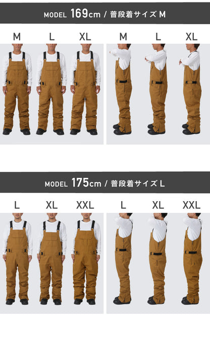 스트레치 비브 팬츠 스노우 보드웨어 남성 여성 namelessage age-738BB 