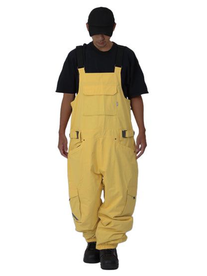 Big bib pants snowboard wear men's women's namelessage age-739BB