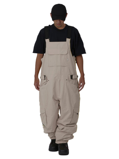 Big bib pants snowboard wear men's women's namelessage age-739BB