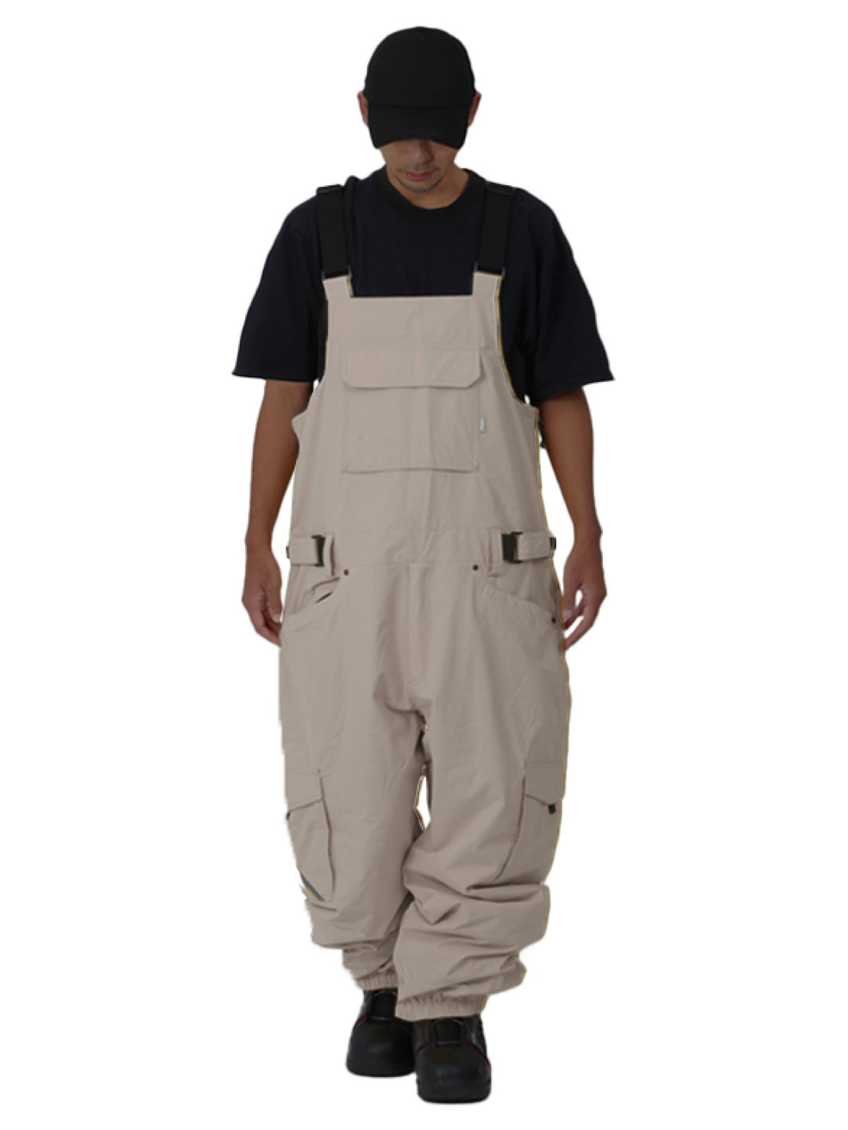 Big bib pants snowboard wear men's women's namelessage age-739BB