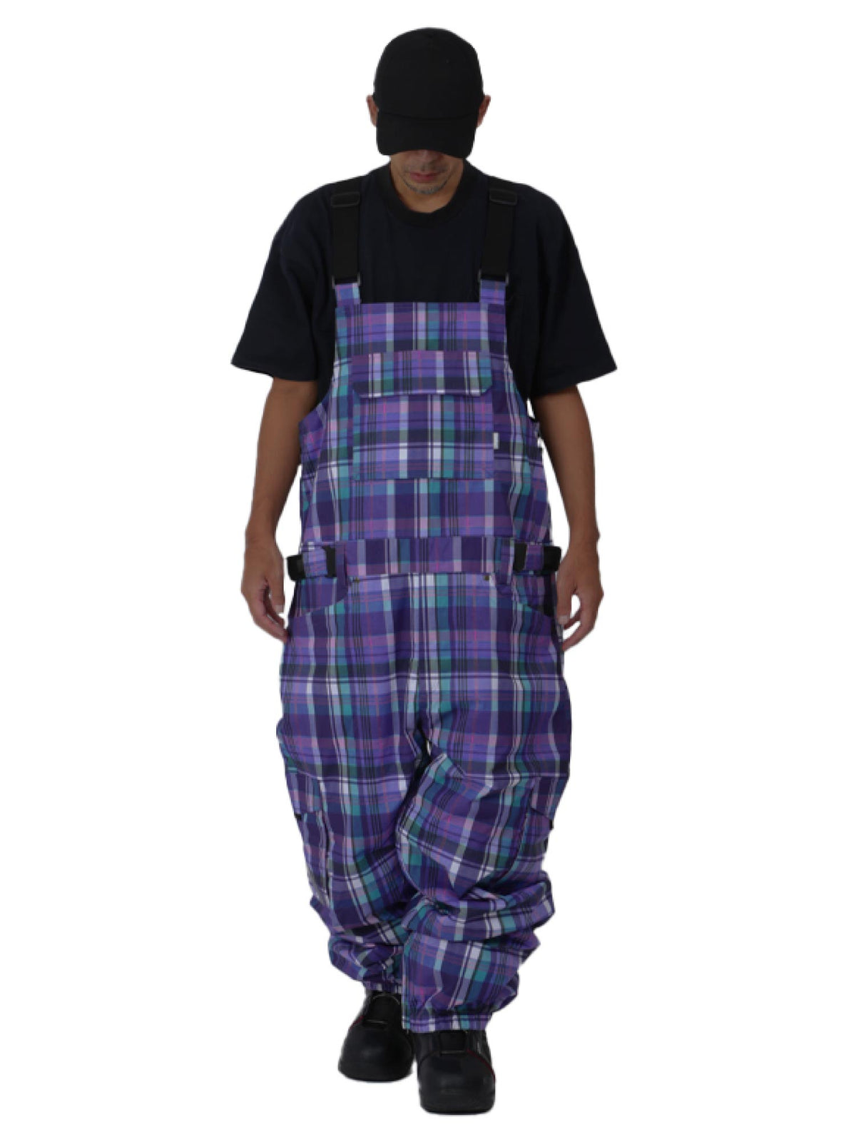 Big bib pants snowboard wear men's women's namelessage age-739BB