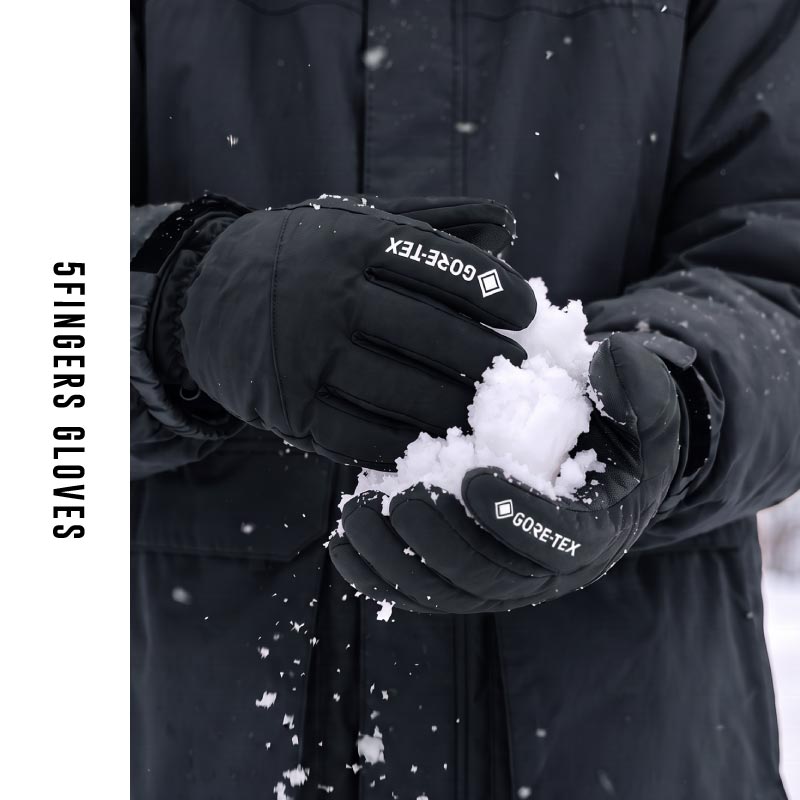 新作 11月下旬納期 ゴアテックス スノーグローブ 5本指 メンズ レディース スノーボード スノボ スキー  GORE-TEX 撥水 防風 保温 リーシュコード付 26-27 HELLOID/ヘルロイド HLG-51