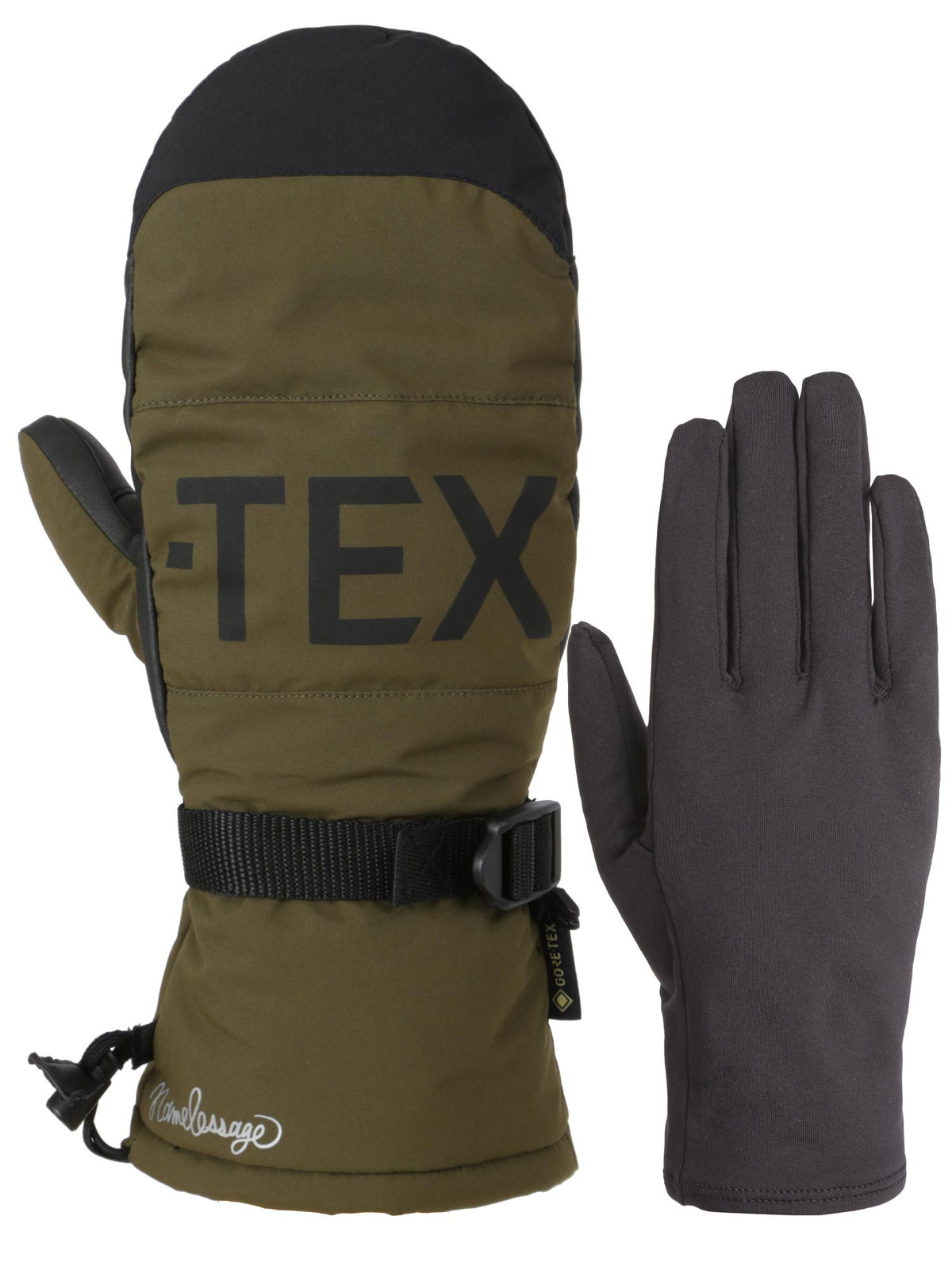 在庫限り】GORE-TEX ミトン スノーグローブ ロングカフ メンズ 