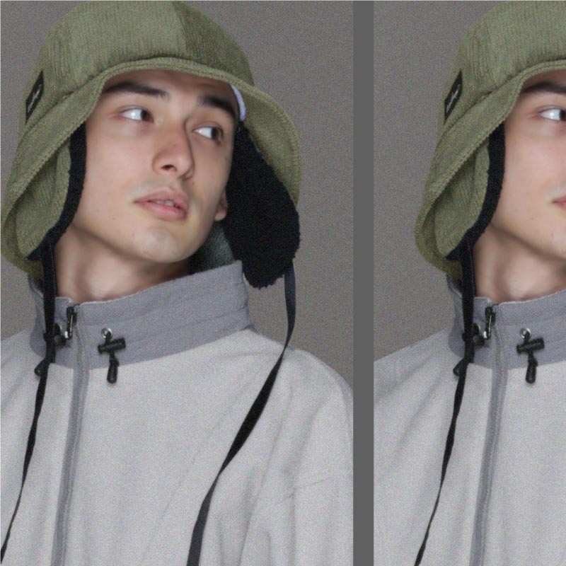 バケットハット スノーボード メンズ レディース スキー 帽子 バケハ 耳付き 耳当て 防寒 保温 雪 アウトドア namelessage/ネームレスエイジ NAMA-301 [メール便OK]