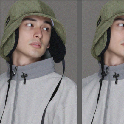 バケットハット スノーボード メンズ レディース スキー 帽子 バケハ 耳付き 耳当て 防寒 保温 雪 アウトドア namelessage/ネームレスエイジ NAMA-301 [メール便OK]