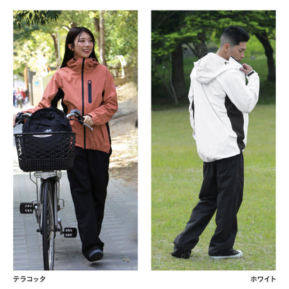 レインウェア 上下セット メンズ レディース フルオープンパンツ 自転車 登山 レインスーツ 雨合羽 雨具 合羽 XS~4L  耐水20,000mm ゴルフ 釣り NASR-100_3301