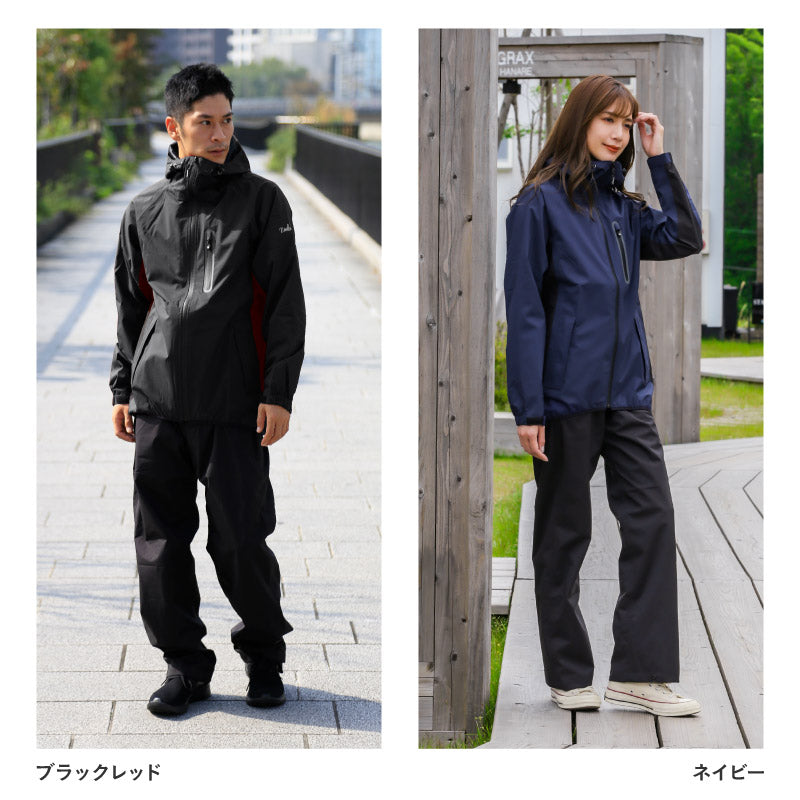 レインウェア 上下セット メンズ レディース フルオープンパンツ 自転車 登山 レインスーツ 雨合羽 雨具 合羽 XS~4L  耐水20,000mm ゴルフ 釣り NASR-100_3301