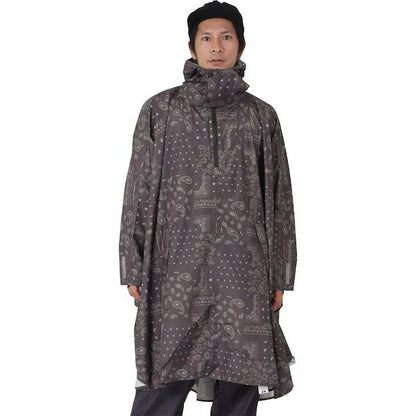 Backpack compatible pullover poncho rainwear men's women's namelessage NR-2200 