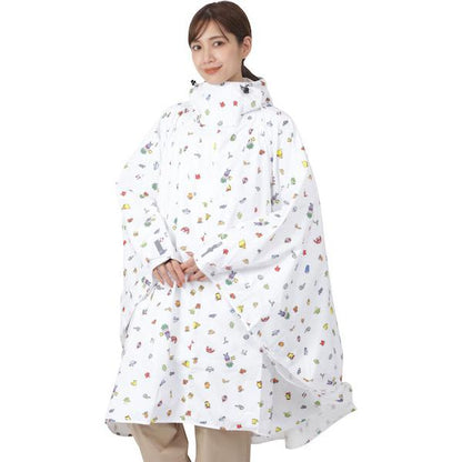 Backpack compatible pullover poncho rainwear men's women's namelessage NR-2200 