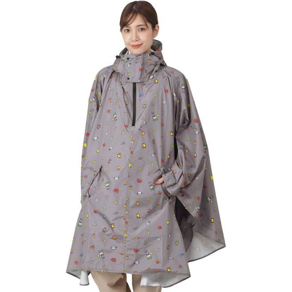 Backpack compatible pullover poncho rainwear men's women's namelessage NR-2200 