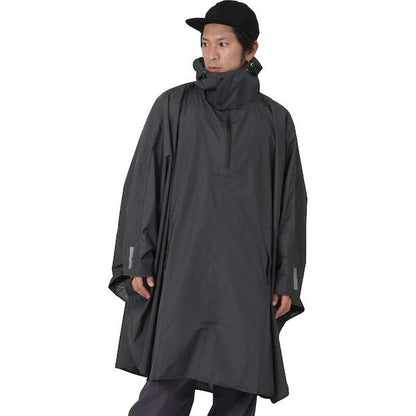 Backpack compatible pullover poncho rainwear men's women's namelessage NR-2200 