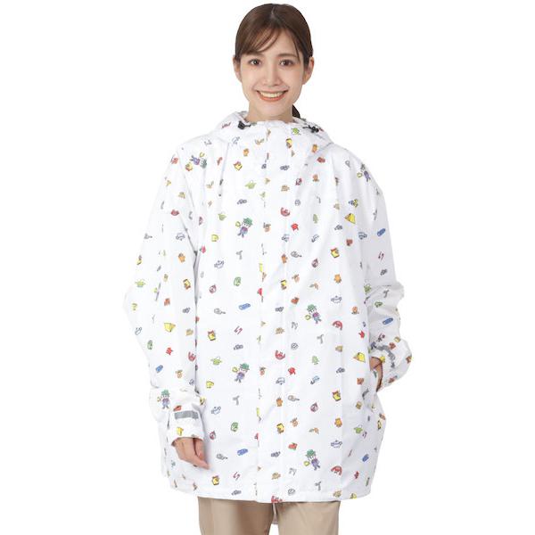 [倉庫一掃大SALE] リュック対応 フルジップポンチョ  レインウェア  レインポンチョ メンズ レディース  通勤 通学 自転車用 撥水 防水 namelessage NR-2201