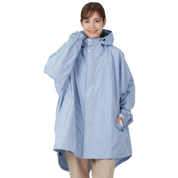 [倉庫一掃大SALE] リュック対応 フルジップポンチョ  レインウェア  レインポンチョ メンズ レディース  通勤 通学 自転車用 撥水 防水 namelessage NR-2201