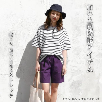 アウトドア ショートパンツ メンズ レディース アウトドアパンツ ストレッチ パンツ 速乾 伸縮 撥水 水陸両用 サーフパンツ キャンプ 登山 ハイキング NAOP-40  [メール便対応]
