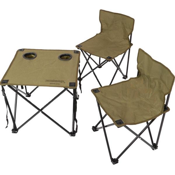의자 &amp; 테이블 3 점 SET 아웃 도어 책상 의자 완성 이스 캠프 페스 접이식 캐리 가방 포함 
