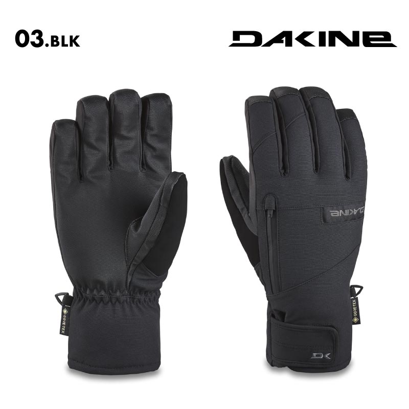 DAKINE/ダカイン メンズ GORE-TEX 5指グローブ TITAN GORE-TEX SHORT GLOVE 2024 SNOW BE237-713 スノボ スキー スノーグローブ 防寒 インナー付き シンプル 防水ジッパー 雪山 正規品 ゲレンデ 男性用