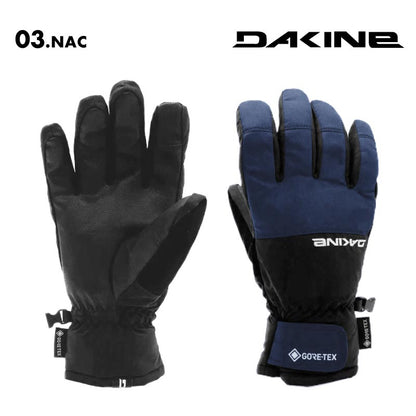 DAKINE/ダカイン メンズ GORE-TEX 5指グローブ SATURN GORE-TEX GLOVE 2024 SNOW BE237-730 スノボ スキー スノーグローブ 防寒 タッチパネル対応 シンプル 防水ジッパー 雪山 正規品 ゲレンデ 男性用