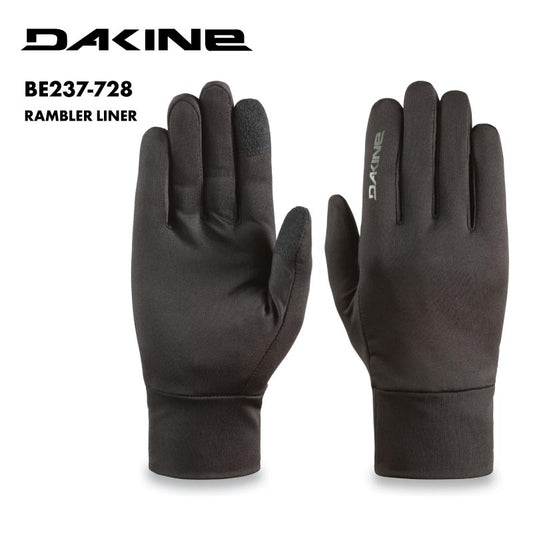 DAKINE/ダカイン メンズ インナーグローブ RAMBLER LINER 2024 SNOW BE237-728 スノボ スキー スノーグローブ 防寒 薄手 ライナーグローブ タッチパネル対応 吸湿速乾 ストレッチ 男性用【メール便発送 24FW-07】