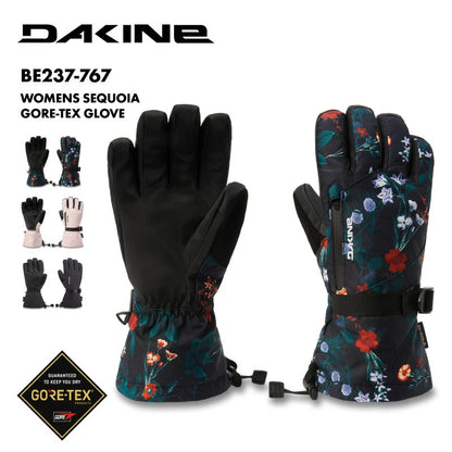 DAKINE/ダカイン レディース GORE-TEX 5指グローブ WOMENS SEQUOIA GORE-TEX GLOVE 2024 SNOW BE237-767 スノボ スキー スノーグローブ 防寒 インナー付き 防水ジッパー かわいい ゲレンデ 雪山 ポケット 女性用