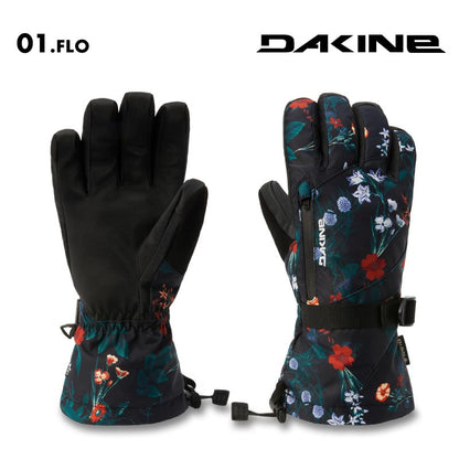 DAKINE/ダカイン レディース GORE-TEX 5指グローブ WOMENS SEQUOIA GORE-TEX GLOVE 2024 SNOW BE237-767 スノボ スキー スノーグローブ 防寒 インナー付き 防水ジッパー かわいい ゲレンデ 雪山 ポケット 女性用