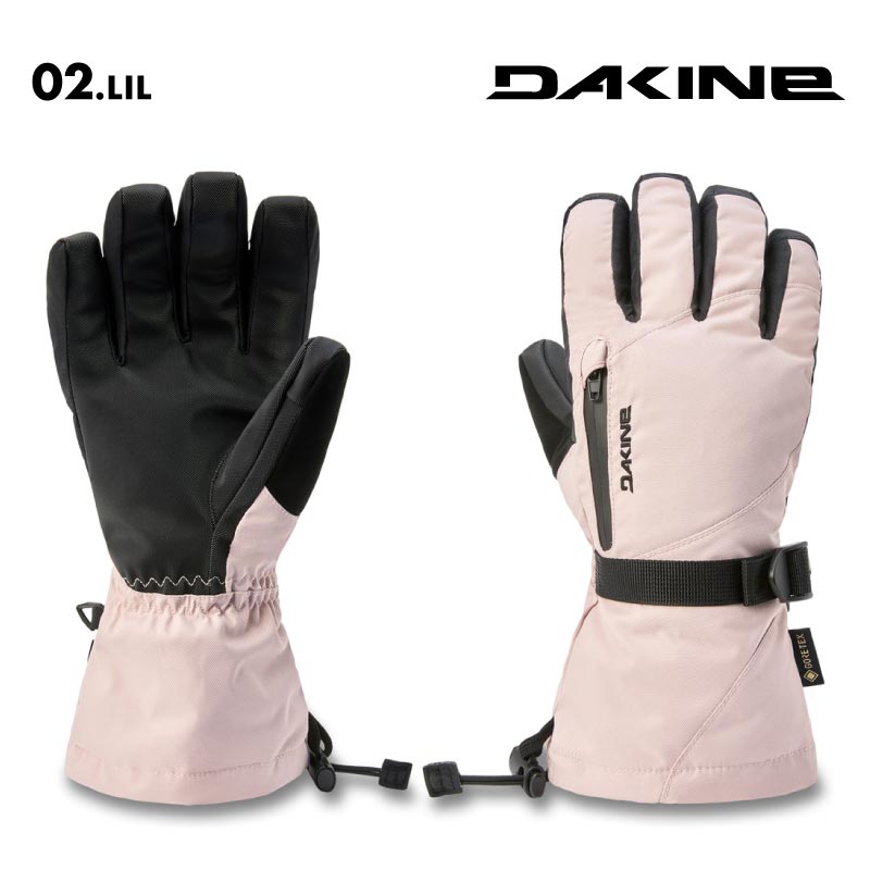 DAKINE/ダカイン レディース GORE-TEX 5指グローブ WOMENS SEQUOIA GORE-TEX GLOVE 2024 SNOW BE237-767 スノボ スキー スノーグローブ 防寒 インナー付き 防水ジッパー かわいい ゲレンデ 雪山 ポケット 女性用