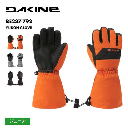 DAKINE/ダカイン キッズ 5指グローブ [YOUTH] YUKON GLOVE 2024 SNOW BE237-792 スノボ スキー スノーグローブ 防寒 耐水 撥水 防湿 シンプル 雪山 ゲレンデ ジュニア 子供用 こども用 男の子用 女の子用