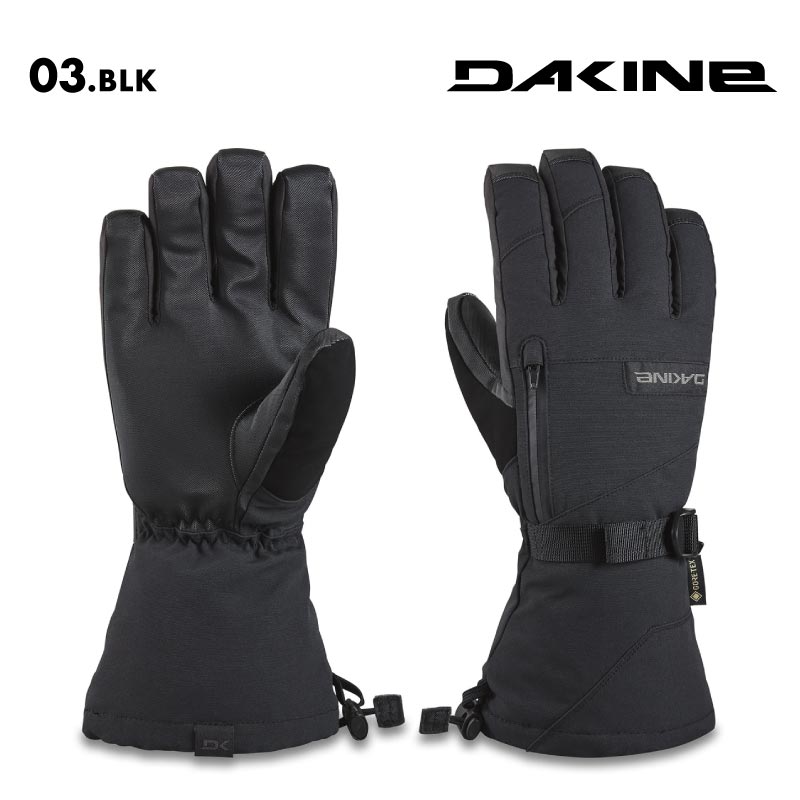 DAKINE/ダカイン メンズ GORE-TEX 5指グローブ TITAN GORE-TEX GLOVE 2024 SNOW BE237-711 スノボ スキー スノーグローブ 防寒 インナー付き シンプル 防水ジッパー ラバーテック 雪山 ゲレンデ 男性用