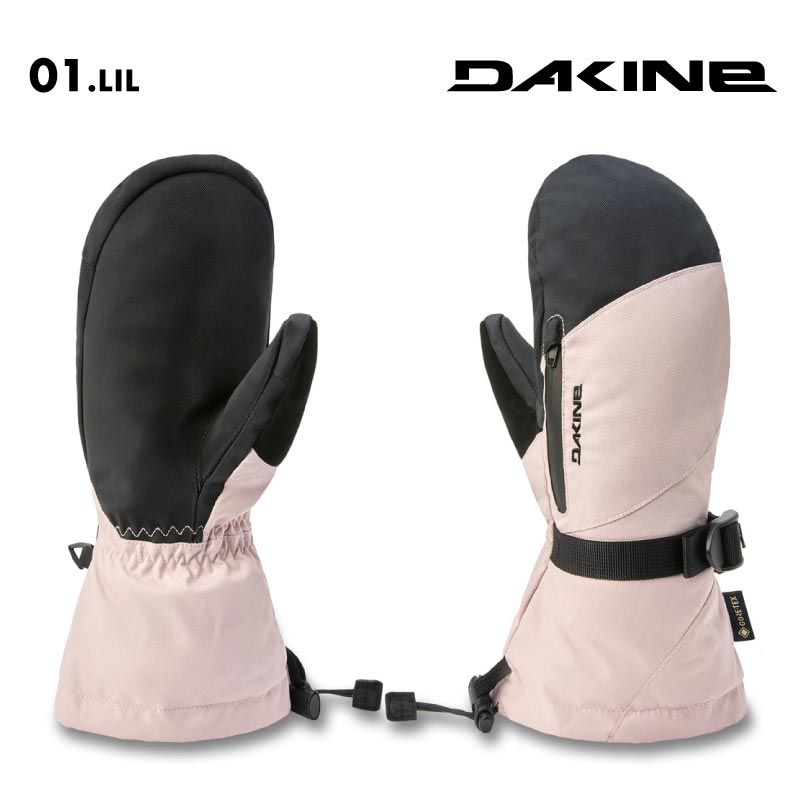 DAKINE/ダカイン レディース GORE-TEX ミトングローブ WOMENS SEQUOIA GORE-TEX MITT 2024 SNOW BE237-768 スノボ スキー スノーグローブ 防寒 インナー付き 防水ジッパー かわいい ゲレンデ 雪山 ポケット 女性用