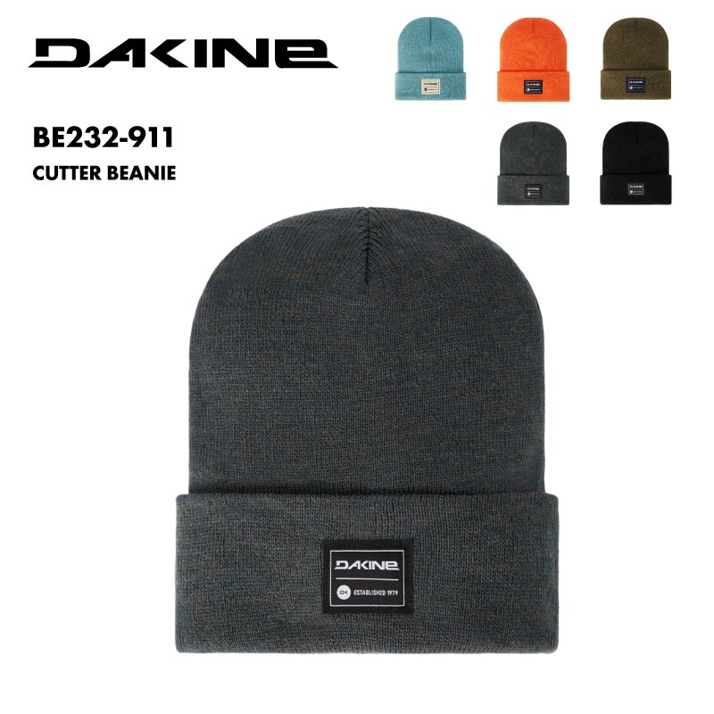 DAKINE/ダカイン メンズ ニット帽 CUTTER BEANIE 2024 SNOW BE232-911 ビーニー 帽子 スノーボード スキー ニットキャップ 防寒 カフビーニー リブ編み ロゴ 男性用 男性用【メール便発送 24FW-03】