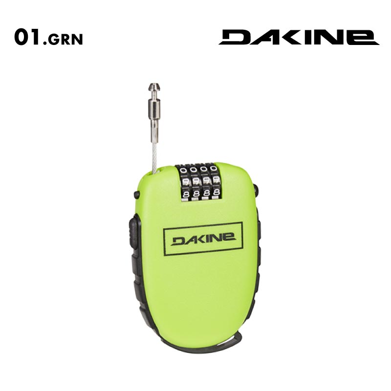 DAKINE/ダカイン メンズ ケーブルコンビネーションロック COOL LOCK 2024 SNOW BE232-964 スノーボード スノボ 板用 ブーツ 鍵 ウインタースポーツ 防犯 キー ブランド 正規品 男性用