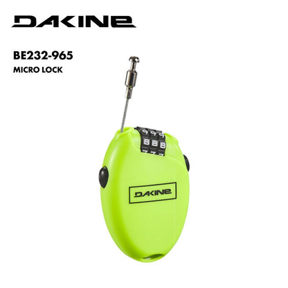 DAKINE/ダカイン メンズ ケーブルコンビネーションロック MICRO LOCK 2024 SNOW BE232-965 スノーボード スノボ 板用 ブーツ 鍵 ウインタースポーツ 防犯 キー ブランド 正規品 男性用