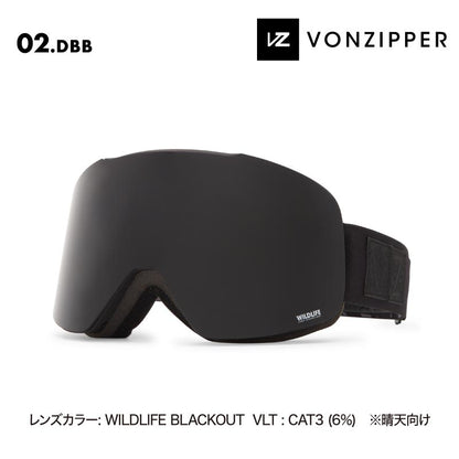 VONZIPPER/ボンジッパー メンズ 平面レンズ ゴーグル OUTRO 2024-25 SNOW BE21M-707 スノボ スノーボード スキー スノー ブランド おしゃれ 男性用