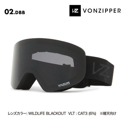 VONZIPPER/ボンジッパー メンズ 平面レンズ ゴーグル ENCORE 2024-25 SNOW BE21M-705 スノボ スノーボード スキー スノー ブランド おしゃれ 男性用