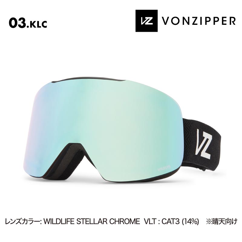 VONZIPPER/ボンジッパー メンズ 平面レンズ ゴーグル ENCORE 2024-25 SNOW BE21M-705 スノボ スノーボード スキー スノー ブランド おしゃれ 男性用