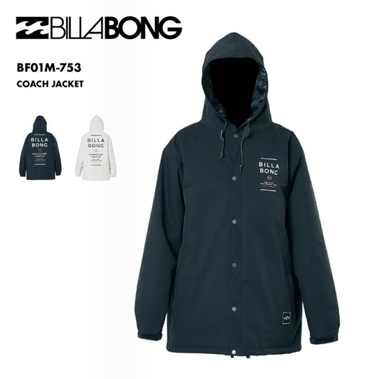 BILLABONG/ビラボン メンズ スノージャケット COACH JACKET 2025 SNOW BF01M-753 スノーウェア スノーボードウェア スノボウェア スキーウェア 上着 アウター 防寒 起毛ポケット ロゴ ブランド 男性用