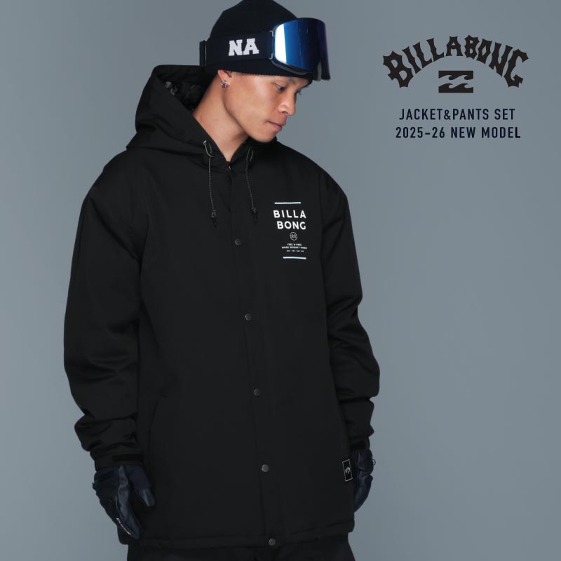 INSULATED COACH Top and Bottom Set Snowboard Wear Ladies' Men's Billabong BBMS-CSET 