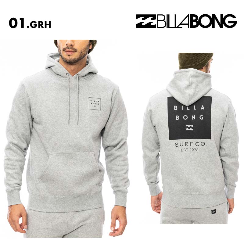 BILLABONG/ビラボン メンズ パーカー LOGO SET UP 2024 FALL BE012-013 長袖 長そで 秋冬 裏毛素材 ワンポイントロゴ ブランド 正規品 男性用