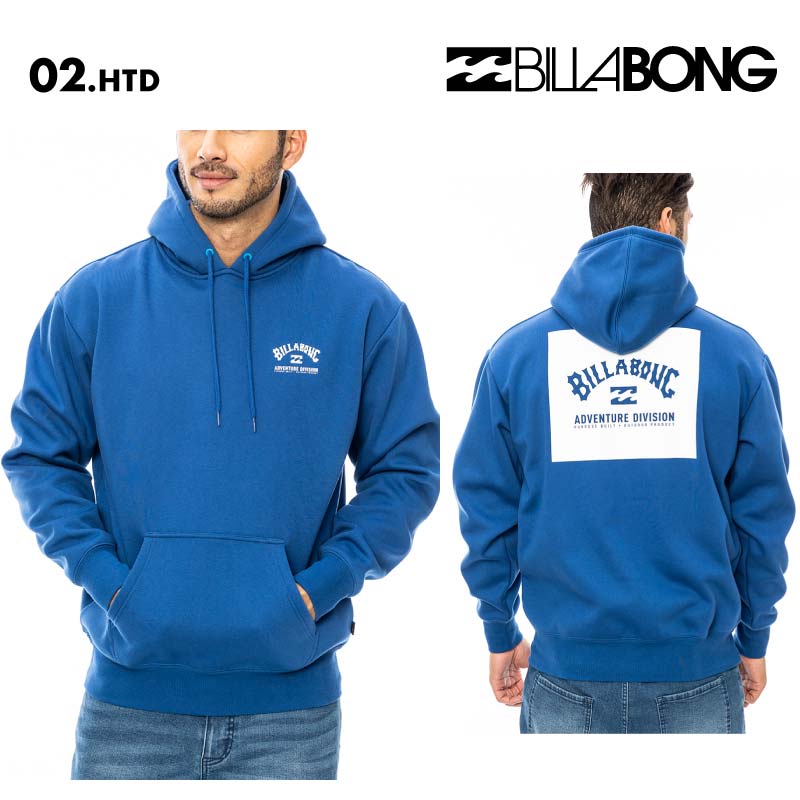 BILLABONG/ビラボン メンズ 撥水 パーカー ADIV LOGO HOOD 2024 FALL BE012-011 長袖 長そで 秋冬 はっすい プルオーバー ボンディング素材 柔らかい ブランド 正規品 アウトドア