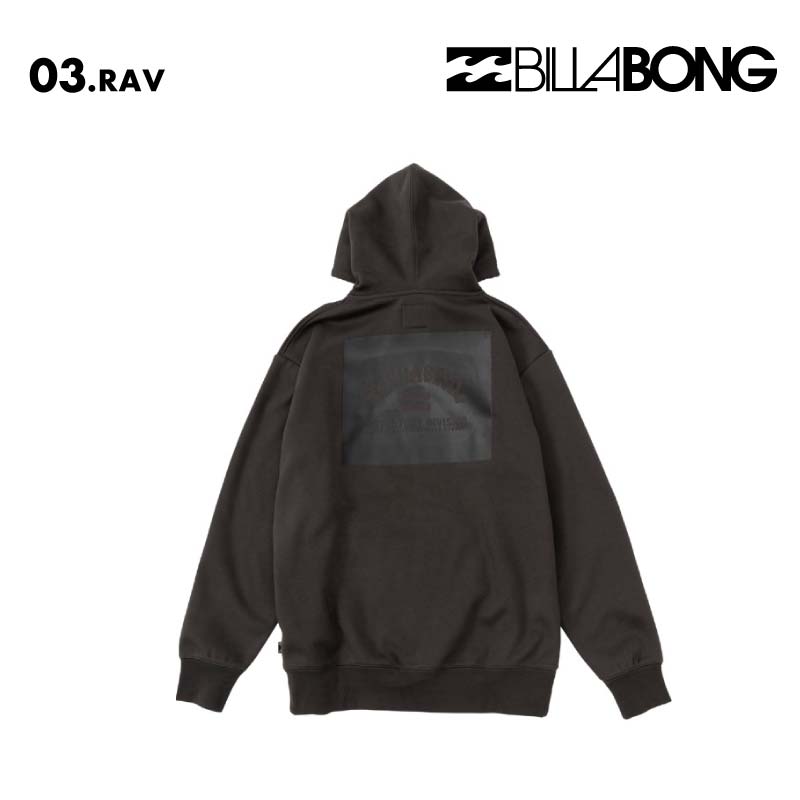 BILLABONG/ビラボン メンズ 撥水 パーカー ADIV LOGO HOOD 2024 FALL BE012-011 長袖 長そで 秋冬 はっすい プルオーバー ボンディング素材 柔らかい ブランド 正規品 アウトドア