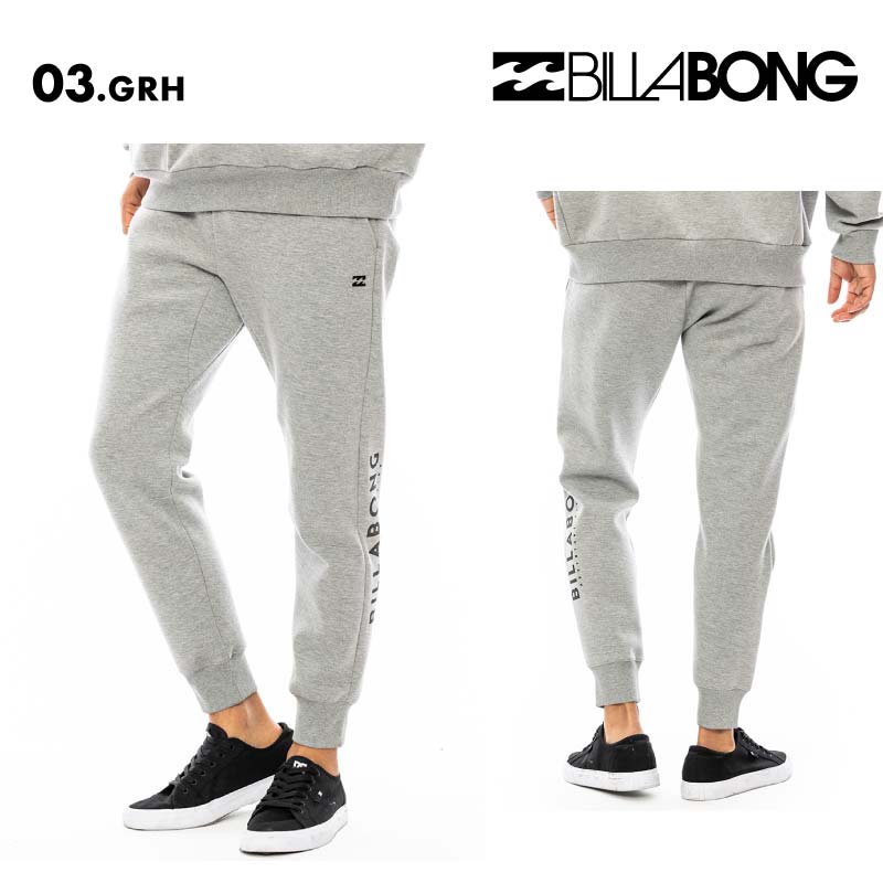 BILLABONG/ビラボン メンズ 撥水 スウェットパンツ WAVE LAYER PANT 2024 FALL BE012-711 ロングパンツ 長ズボン 秋冬 裏毛素材 撥水加工 保温 ブランド 正規品 男性用 ロゴ