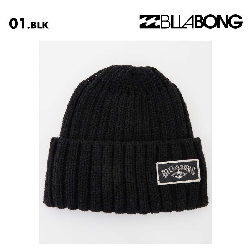 BILLABONG/ビラボン レディース ニット帽 LOW GG BEANIE 2024 FALL BE014-909 ニットキャップ ビーニー リブ 暖かい 保温性 秋冬 ローゲージニット ロゴ ブランド 女性用【メール便発送 24FW-02】