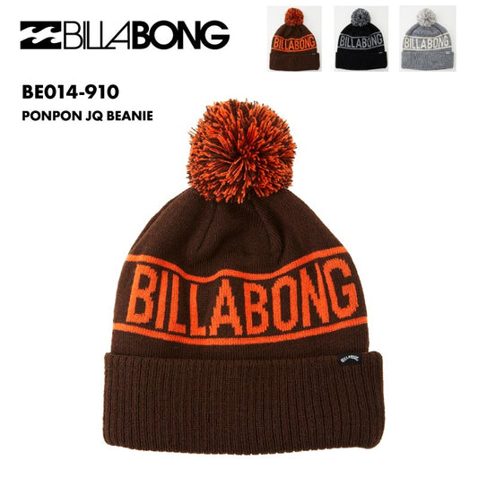 BILLABONG/ビラボン レディース ニット帽 PONPON JQ BEANIE 2024 FALL BE014-910 ポンポン 女性用 防寒 ニットキャップ ビーニー ロゴ 帽子 おしゃれ【メール便発送 24FW-02】