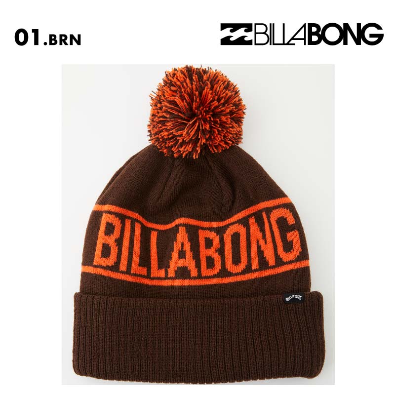 BILLABONG/ビラボン レディース ニット帽 PONPON JQ BEANIE 2024 FALL BE014-910 ポンポン 女性用 防寒 ニットキャップ ビーニー ロゴ 帽子 おしゃれ【メール便発送 24FW-02】